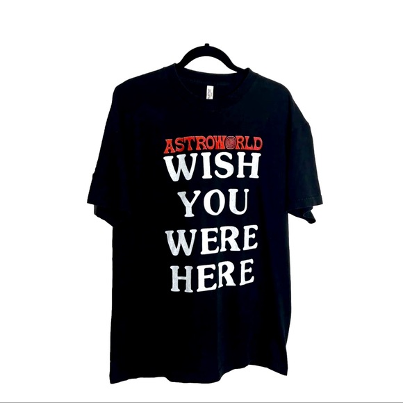 Astroworld Travis Scott Wish Your Were Here 2019 Arena Tour T Shirt Large - Picture 1 of 5